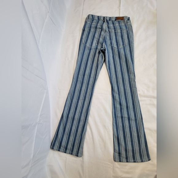 Shyanne Jeans Womens 31 x 34L Denim Striped Flare Country Western Boho Cowgirl - Picture 8 of 10